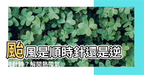 颱風是順時針還是逆時針|中央氣象署數位科普網